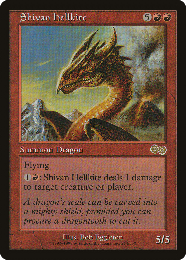 Shivan Hellkite (USG-214)  - Urza's Saga