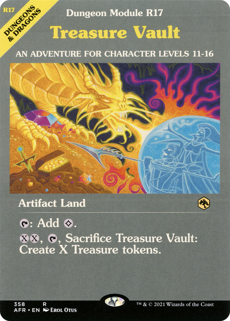Treasure Vault (Dungeon Module) (AFR-358)  Foil - Adventures in the Forgotten Realms: (Showcase)