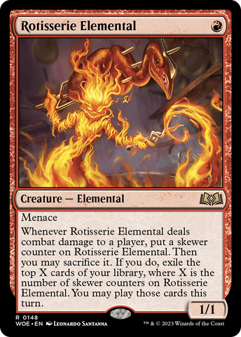 Rotisserie Elemental (WOE-148)  - Wilds of Eldraine