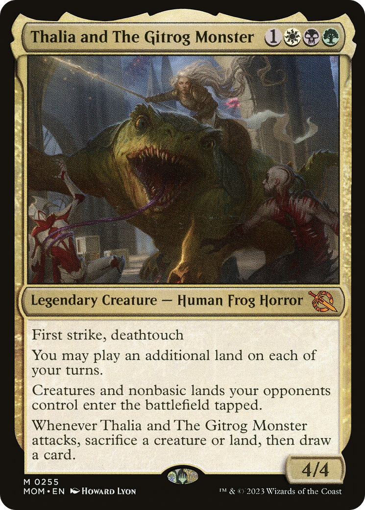 Thalia and The Gitrog Monster (MOM-255)  Foil - March of the Machine
