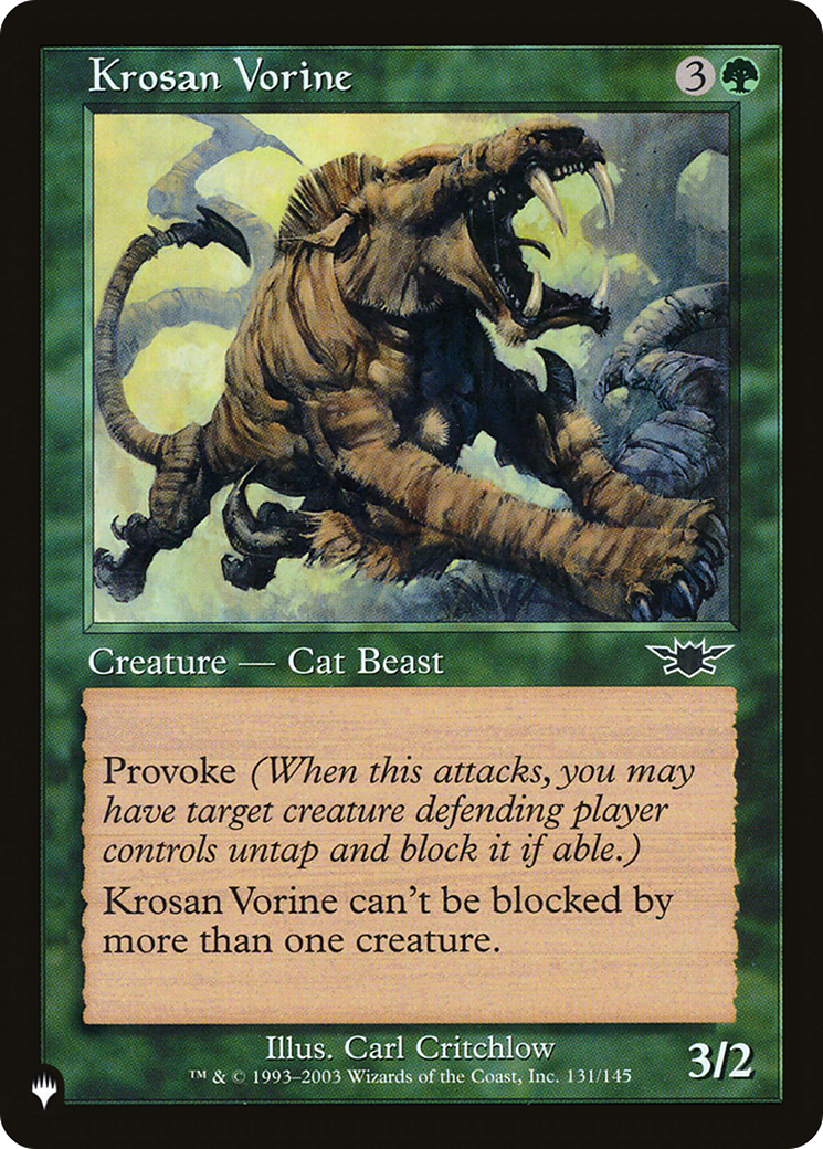 Krosan Vorine (LIST-LGN-131)  - The List