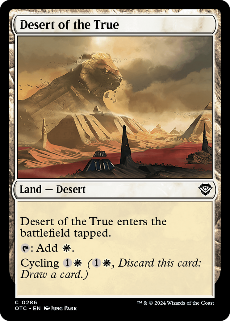 Desert of the True (OTC-286)  - Outlaws of Thunder Junction Commander