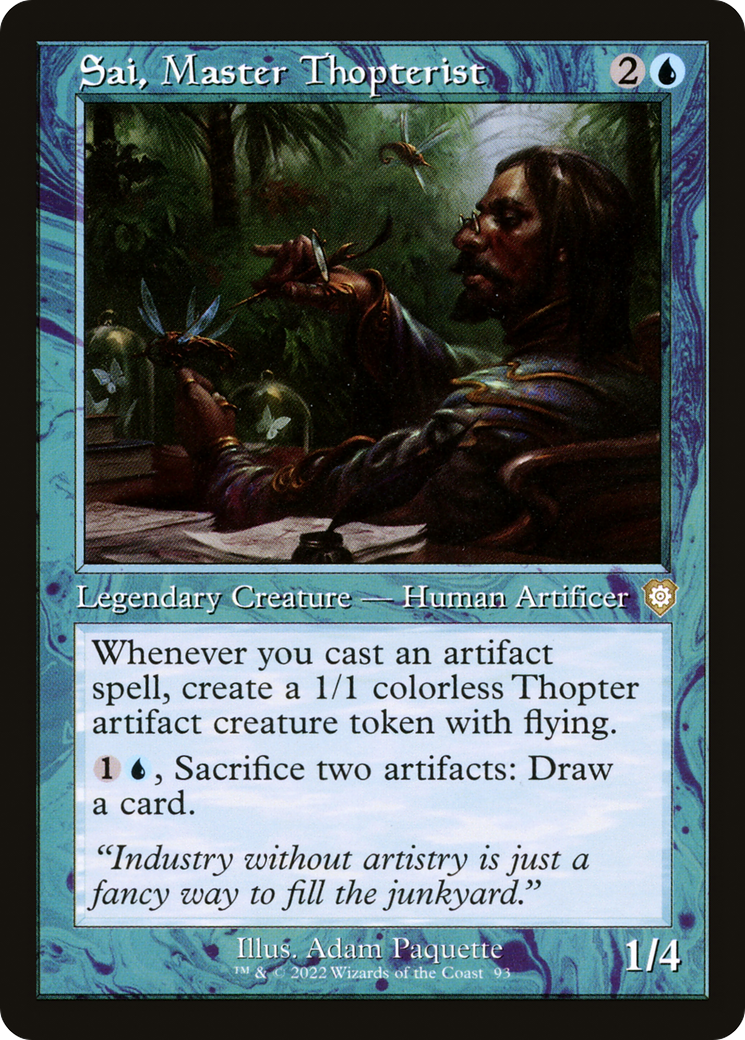 Sai, Master Thopterist (Retro Frame) (BRC-093)  - The Brothers' War Commander