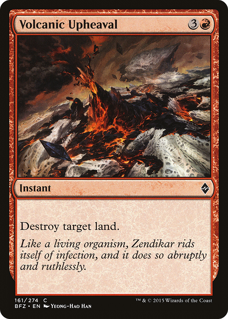 Volcanic Upheaval (BFZ-161)  - Battle for Zendikar