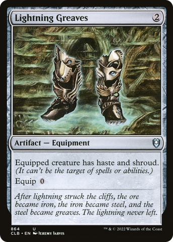 Lightning Greaves (CLB-864)  - Commander Legends: Battle for Baldur's Gate