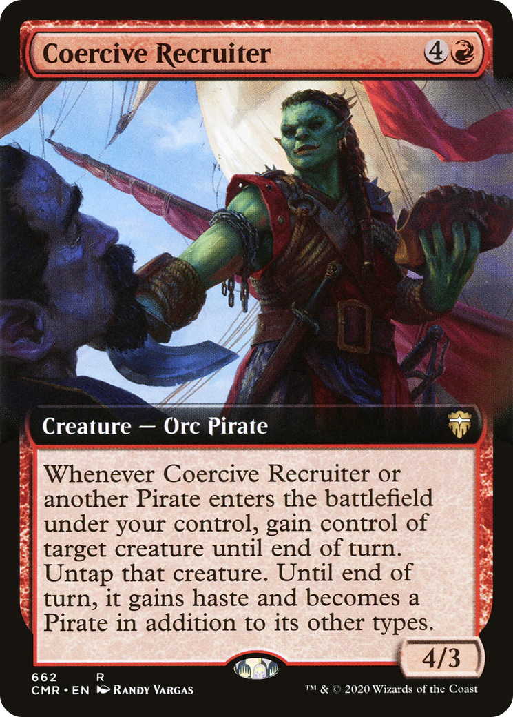 Coercive Recruiter (Extended Art) (CMR-662)  - Commander Legends: (Extended Art)