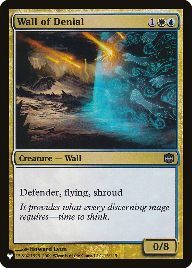 Wall of Denial (LIST-ARB-16)  - The List