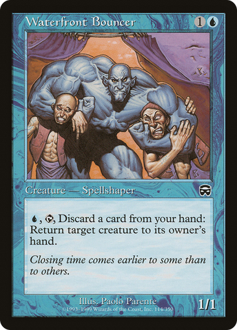 Waterfront Bouncer (MMQ-114)  Foil - Mercadian Masques