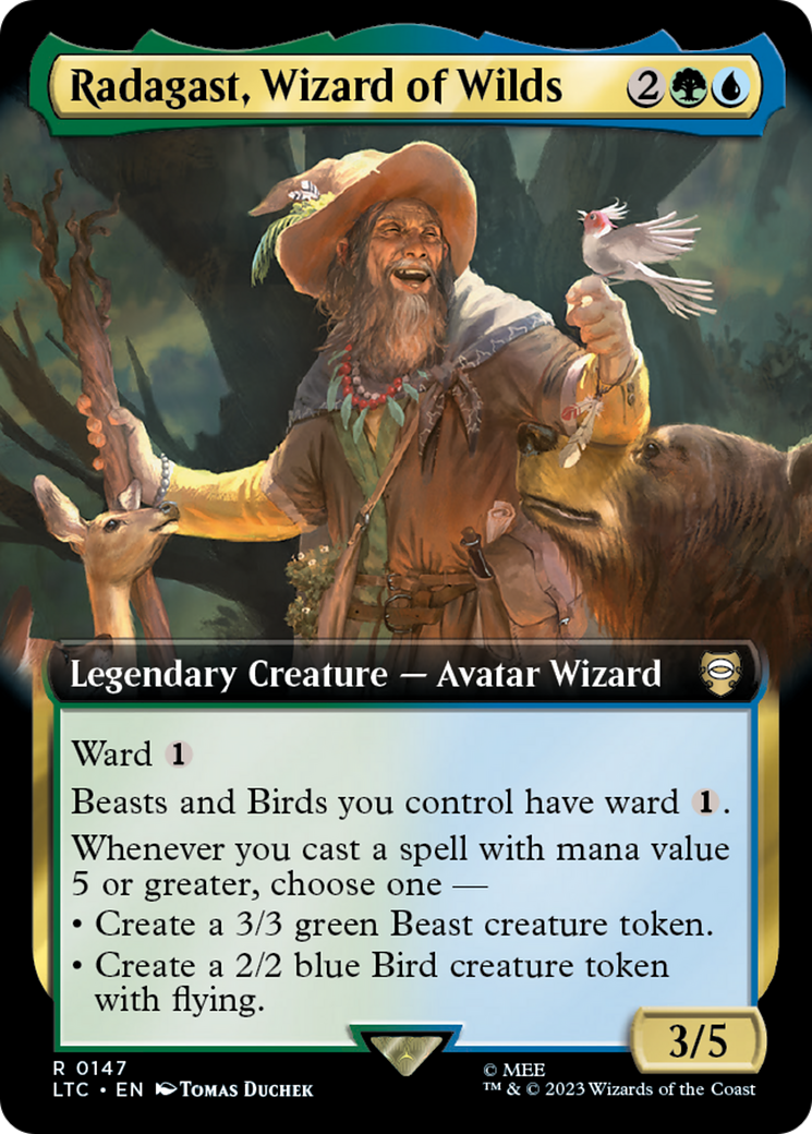Radagast, Wizard of Wilds (Extended Art) (LTC-147)  - Tales of Middle-earth Commander