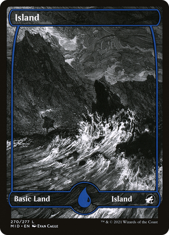 Island (270) (MID-270)  Foil - Innistrad: Midnight Hunt: (Full Art, Showcase)