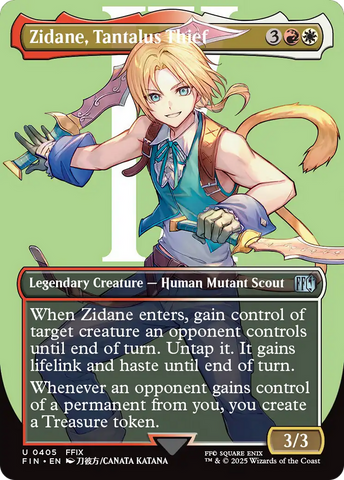 Zidane, Tantalus Thief (Borderless) (FIN-405)  Foil - FINAL FANTASY