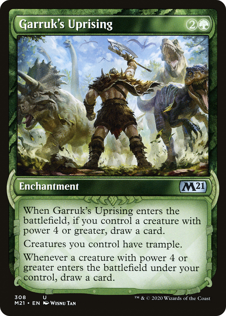 Garruk's Uprising (Showcase) (M21-308)  - Core Set 2021: (Showcase)