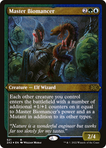 Master Biomancer (Foil Etched) (2X2-521)  Foil - Double Masters 2022