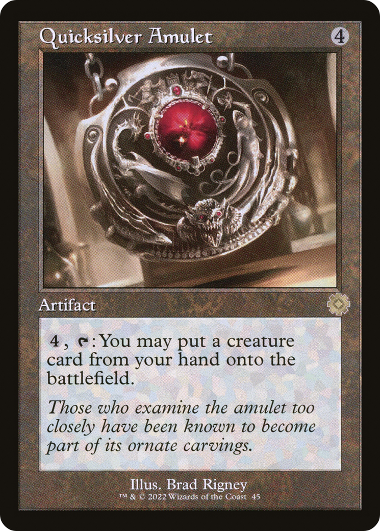 Quicksilver Amulet (BRR-045)  - The Brothers' War Retro Artifacts