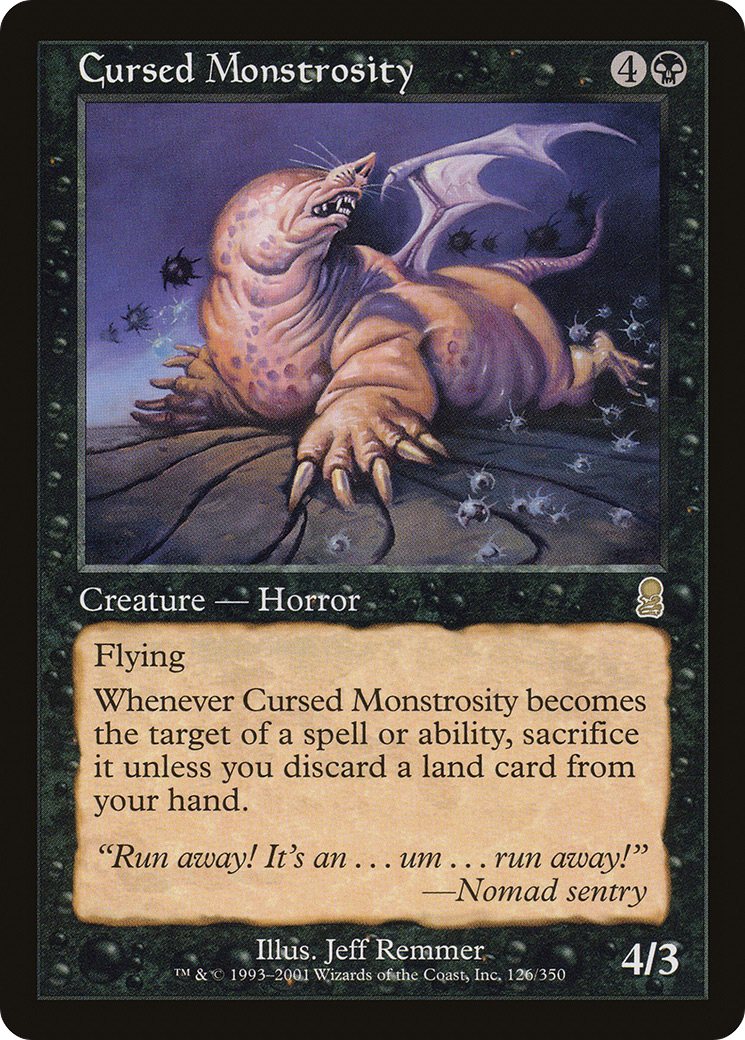 Cursed Monstrosity (ODY-126)  Foil - Odyssey