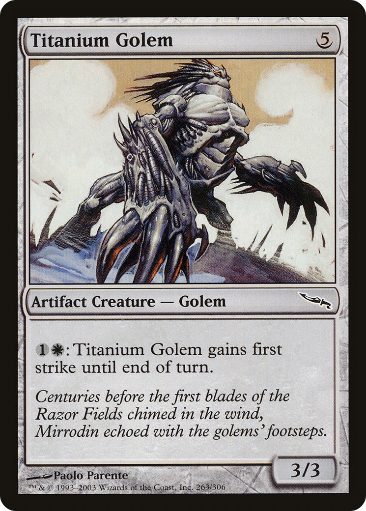 Titanium Golem (MRD-263)  - Mirrodin