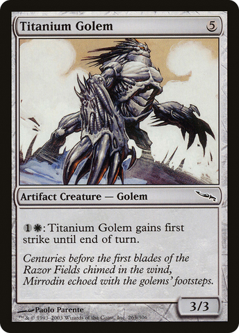 Titanium Golem (MRD-263)  Foil - Mirrodin