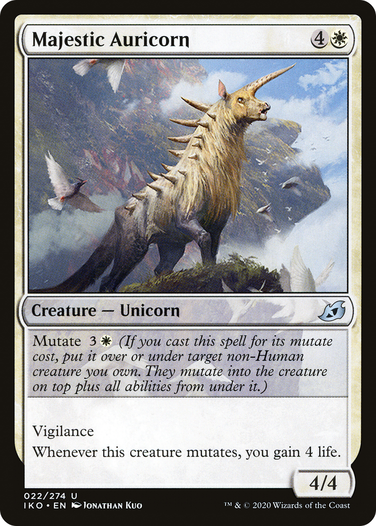 Majestic Auricorn (IKO-022) - Ikoria: Lair of Behemoths Foil