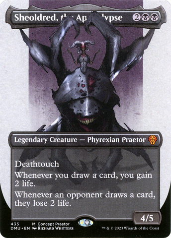 Sheoldred, the Apocalypse (Concept Praetor) (ONE-435)  - Dominaria United (Borderless)