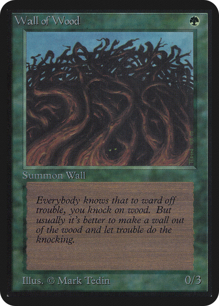 Wall of Wood (LEA-)  - Limited Edition Alpha