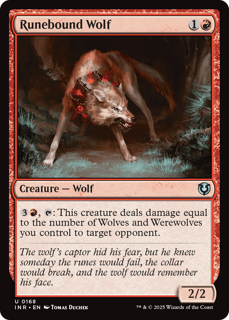 Runebound Wolf (INR-168)  - Innistrad Remastered