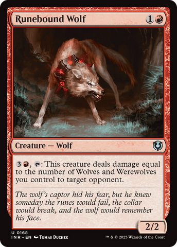 Runebound Wolf (INR-168)  - Innistrad Remastered