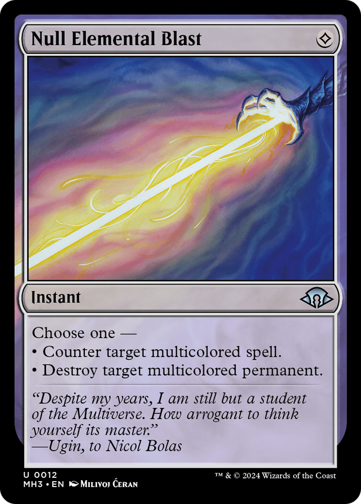 Null Elemental Blast (MH3-012)  Foil - Modern Horizons 3