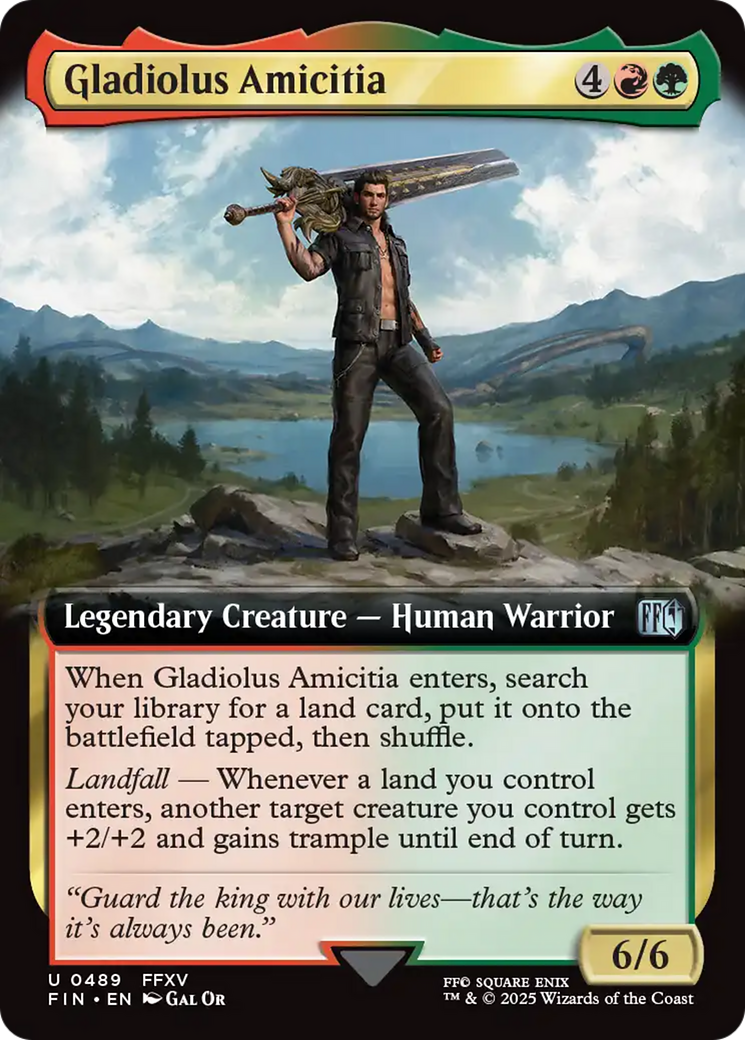 Gladiolus Amicitia (Extended Art) (FIN-489)  Foil - FINAL FANTASY: (Extended Art)