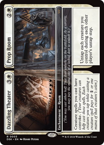 Dazzling Theater // Prop Room (DSK-003)  Foil - Duskmourn: House of Horror
