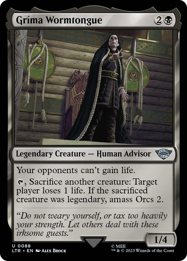Grima Wormtongue (LTR-088) - The Lord of the Rings: Tales of Middle-earth Foil
