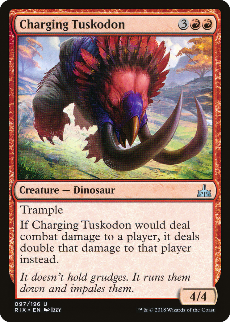Charging Tuskodon (RIX-097)  - Rivals of Ixalan