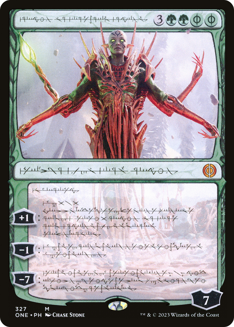 Nissa, Ascended Animist (Phyrexian) (ONE-327)  - Phyrexia: All Will Be One: (Showcase)