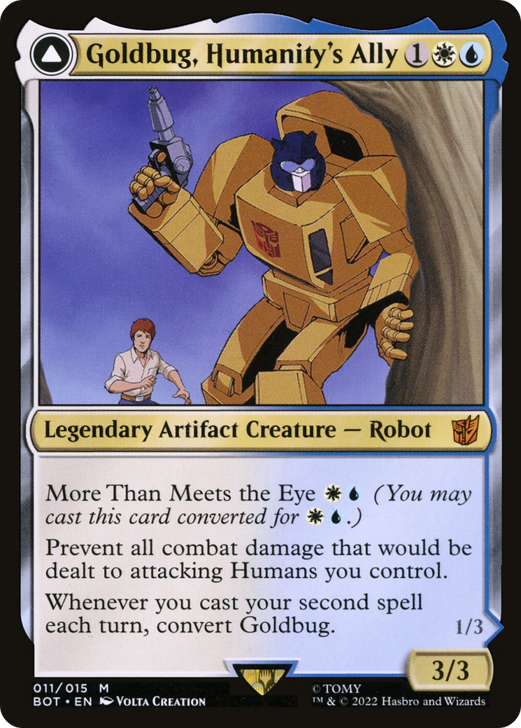 Goldbug, Humanity's Ally (BOT-011) - Transformers: (convertdfc)