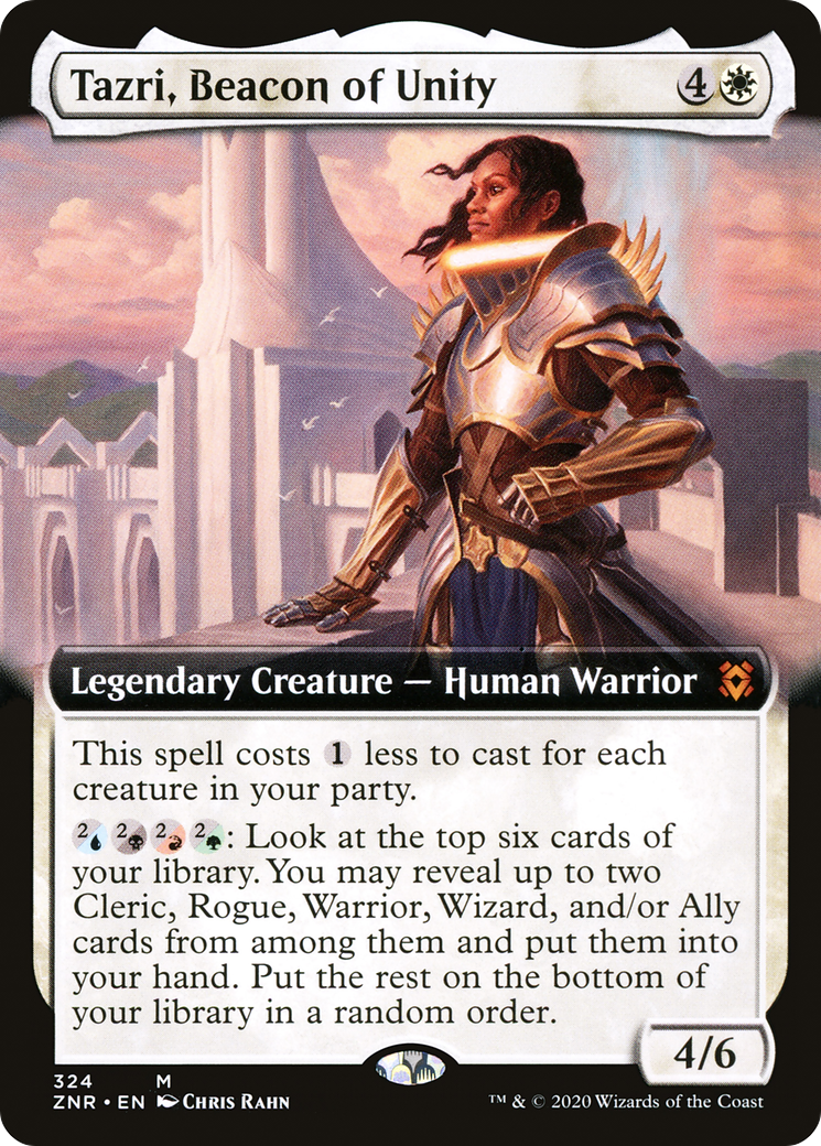 Tazri, Beacon of Unity (Extended Art) (ZNR-324)  Foil - Zendikar Rising