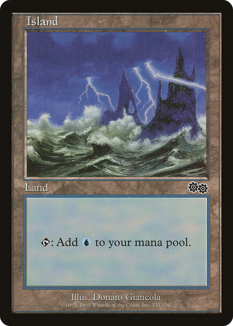Island (335) (USG-335)  - Urza's Saga