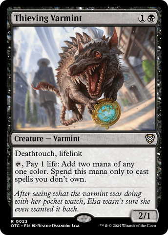 Thieving Varmint (OTC-023)  - Outlaws of Thunder Junction Commander