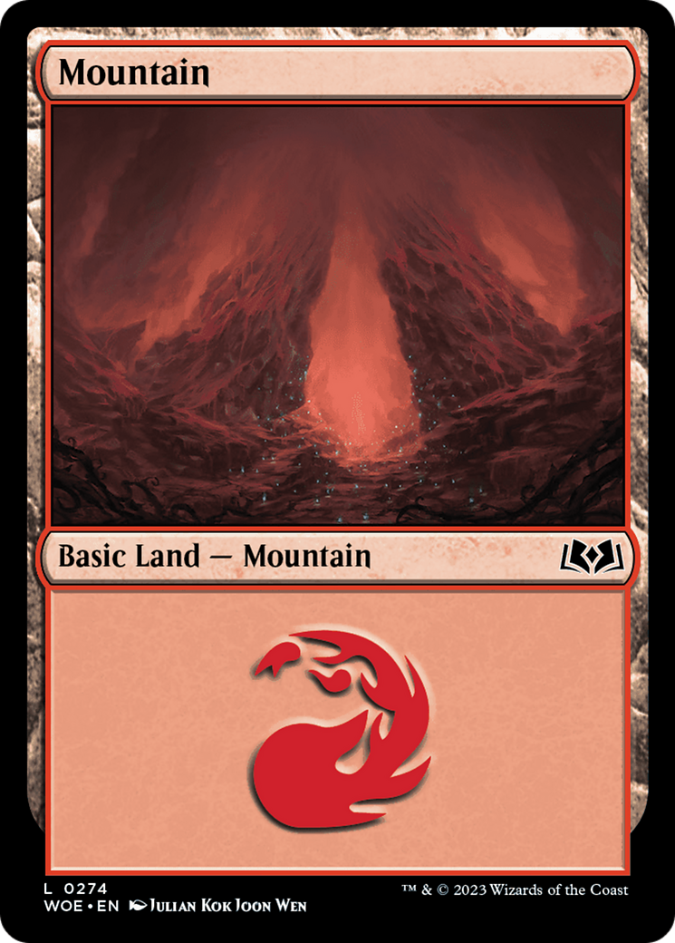 Mountain (0274) (WOE-274)  Foil - Wilds of Eldraine