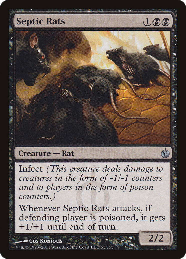 Septic Rats (MBS-055)  - Mirrodin Besieged