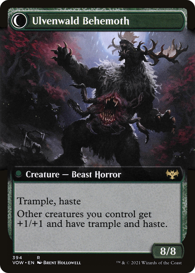 Ulvenwald Oddity (Extended Art) (VOW-394)  - Innistrad: Crimson Vow: (Extended Art, Double Faced Transform)