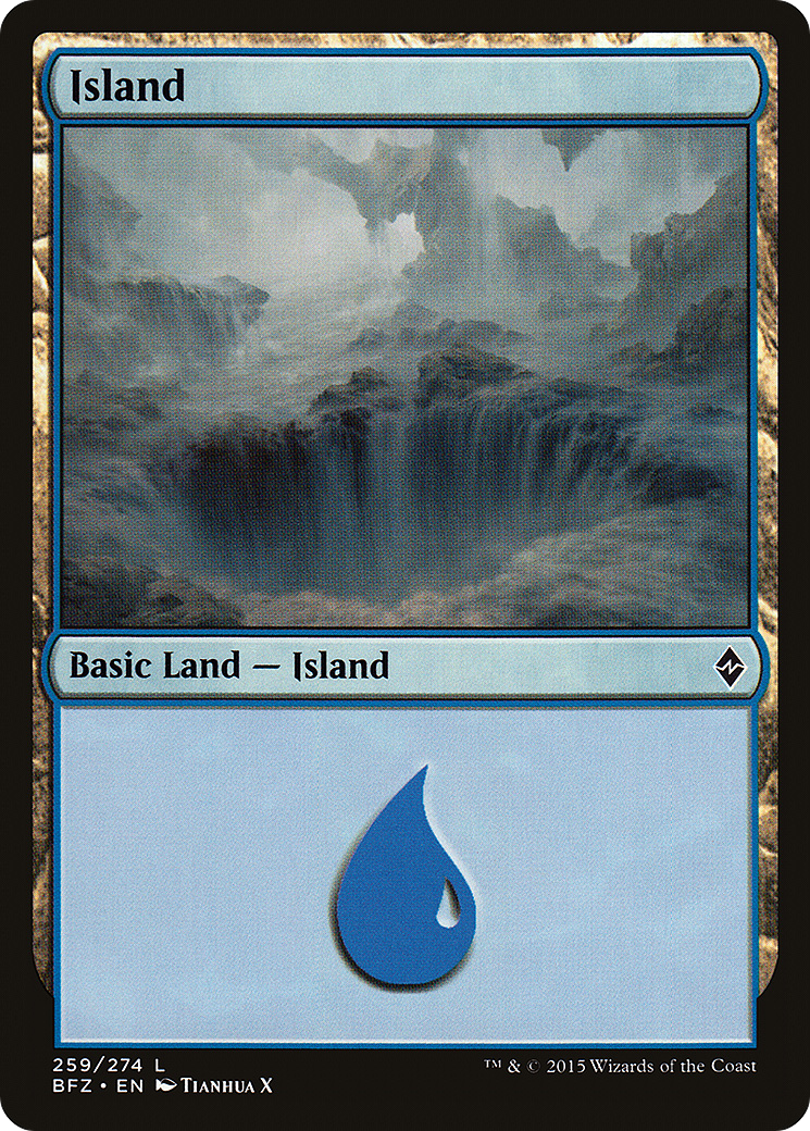 Island (259) (BFZ-259)  - Battle for Zendikar