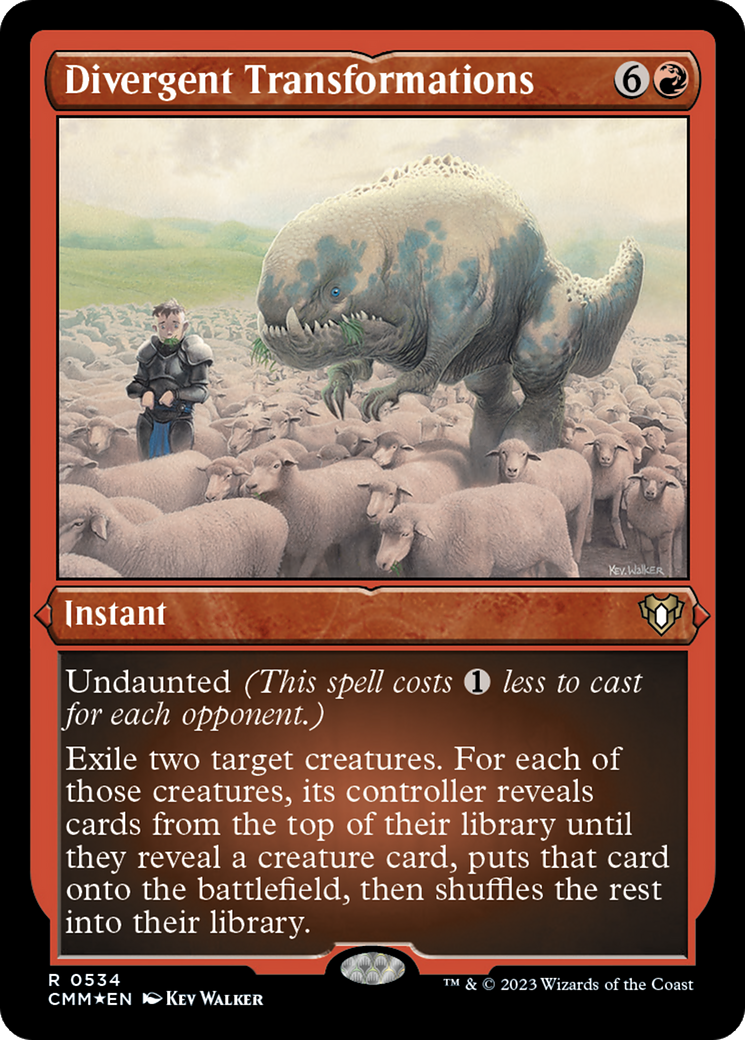 Divergent Transformations (CMM-534)  Etched Foil - Commander Masters