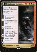 Hidetsugu Consumes All (NEO-221)  Foil - Kamigawa: Neon Dynasty: (fandfc, enchantment)