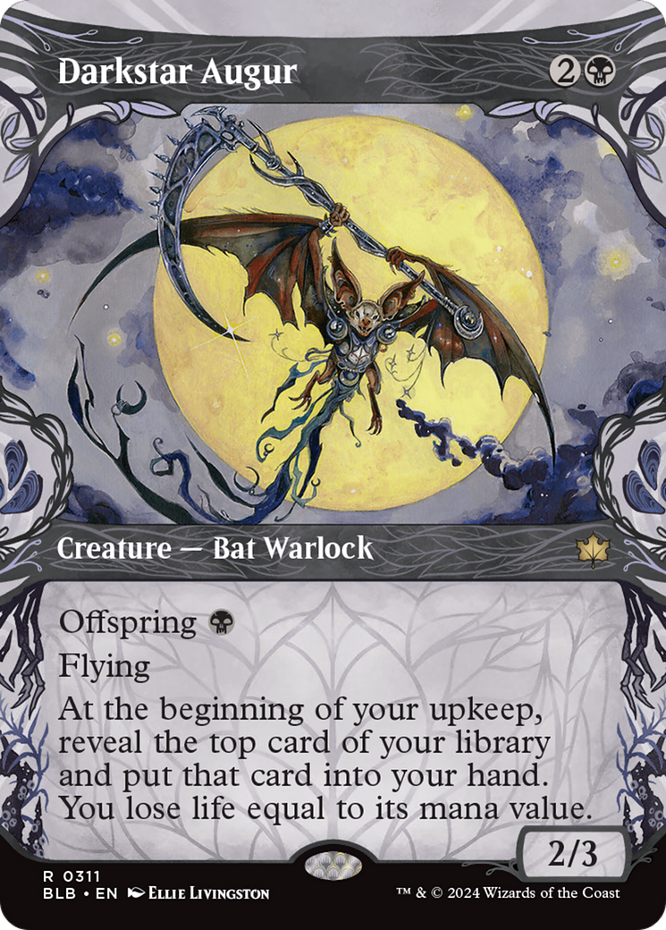 Darkstar Augur (Showcase) (BLB-311)  - Bloomburrow: (Showcase) (Borderless)