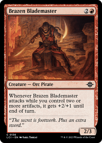 Brazen Blademaster (LCI-136)  Foil - The Lost Caverns of Ixalan
