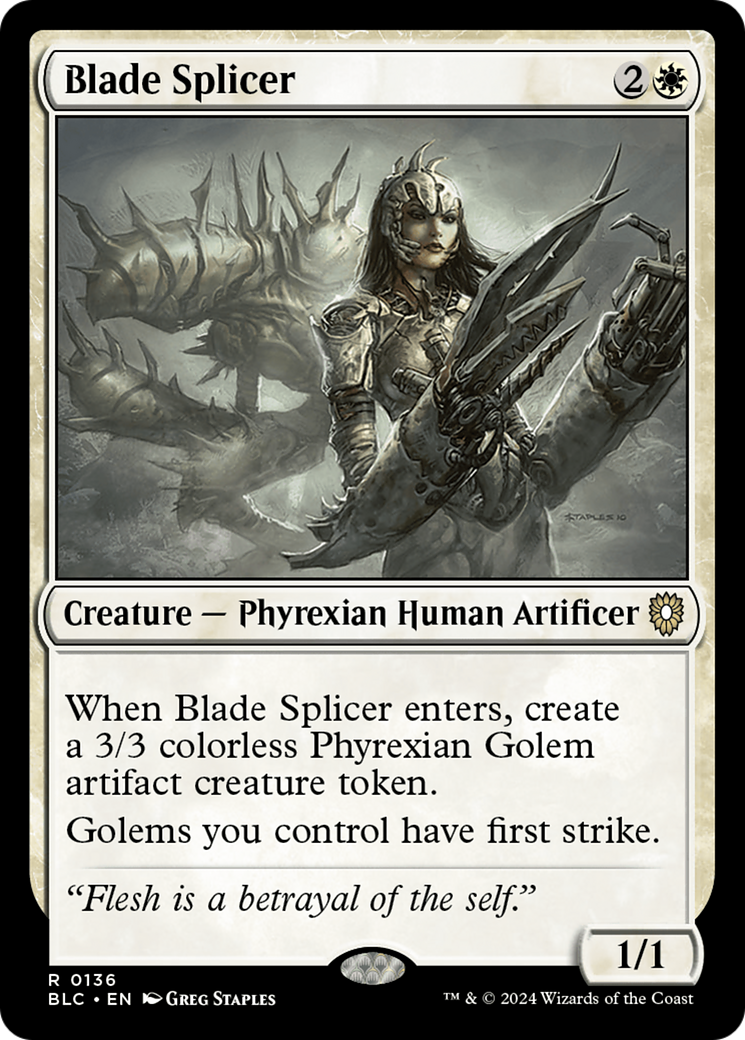 Blade Splicer (BLC-136)  - Bloomburrow Commander