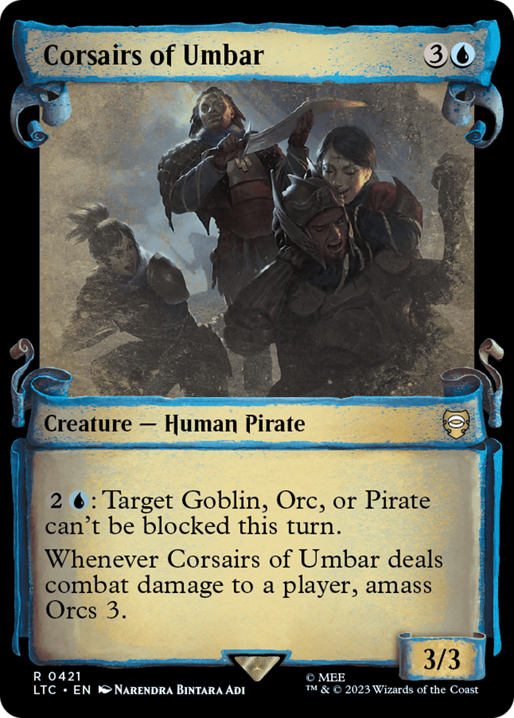Corsairs of Umbar (Showcase Scrolls) (LTC-421)  Foil - Tales of Middle-earth Commander: (Showcase)