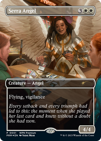 Serra Angel (WPN-001)  Foil - Wizards Play Network 2024 (Borderless)