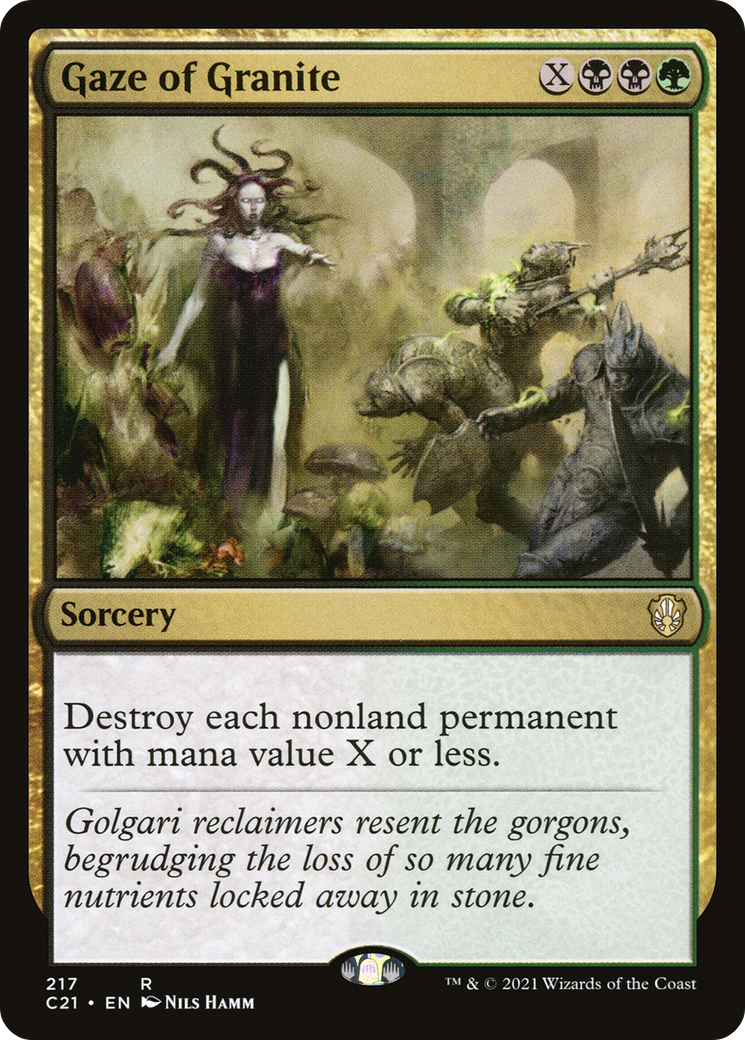 Gaze of Granite (C21-217)  - Commander 2021