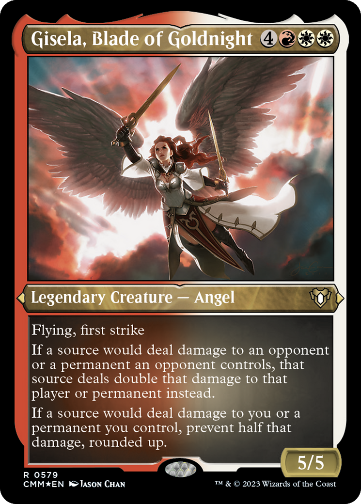 Gisela, Blade of Goldnight (CMM-579)  Etched Foil - Commander Masters