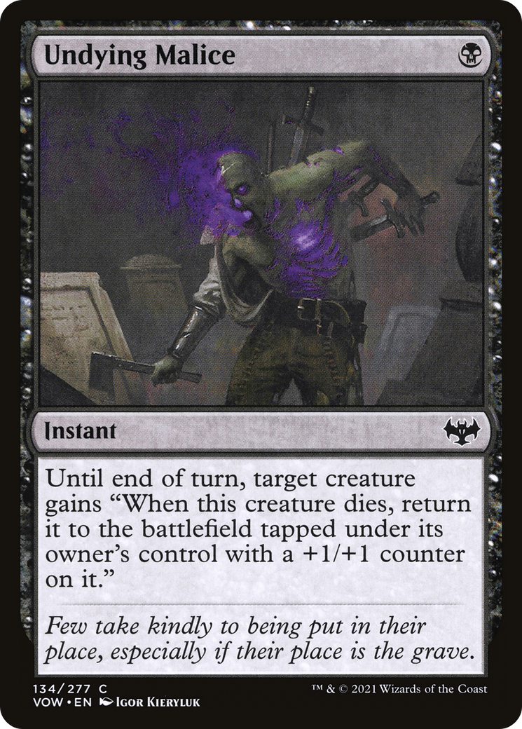 Undying Malice (VOW-134)  Foil - Innistrad: Crimson Vow